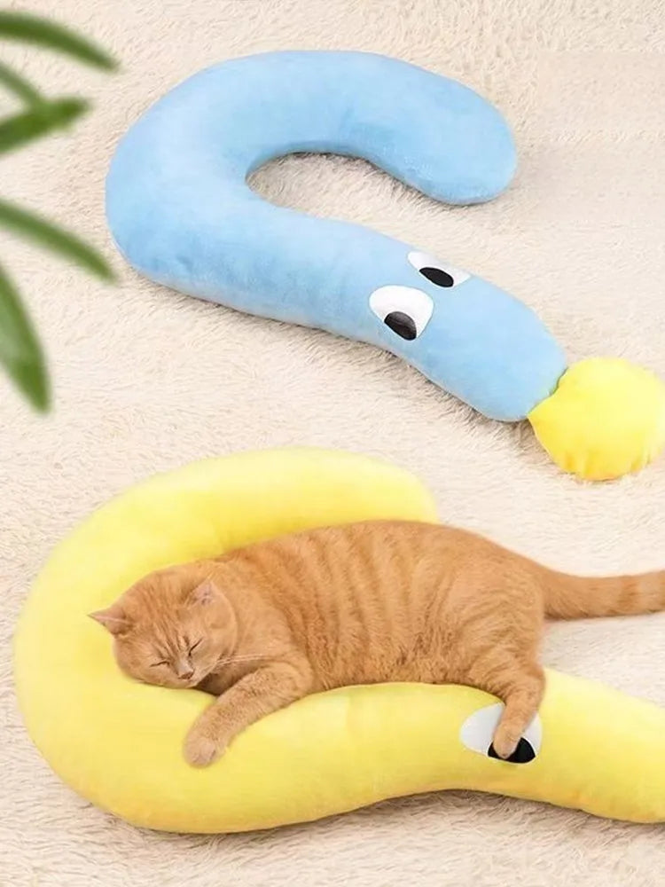 Cozy U-Shaped Pet Pillow & Blanket