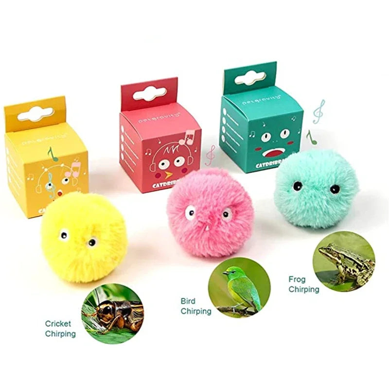 Chirping Cat Toy Ball