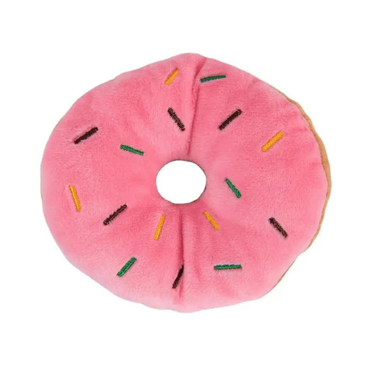 Soft Plush Donut Chew Toy