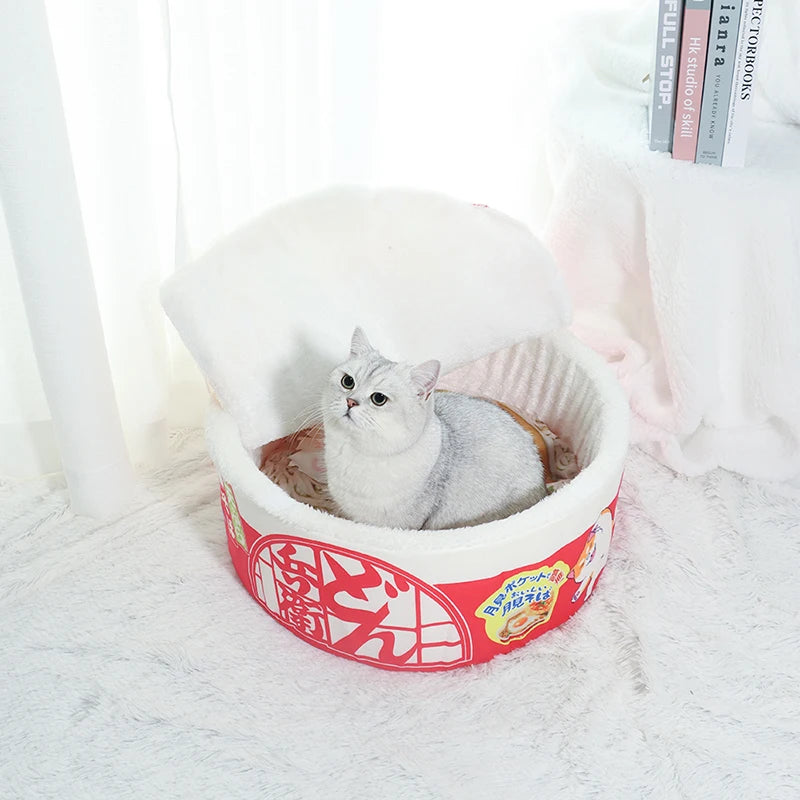 Noodle-Shaped Cat Bed