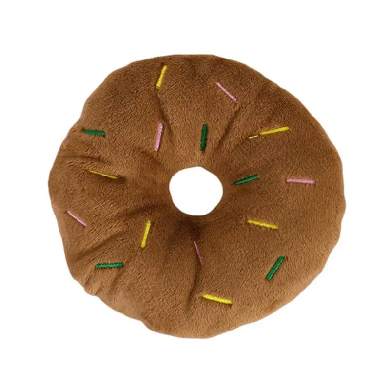 Soft Plush Donut Chew Toy