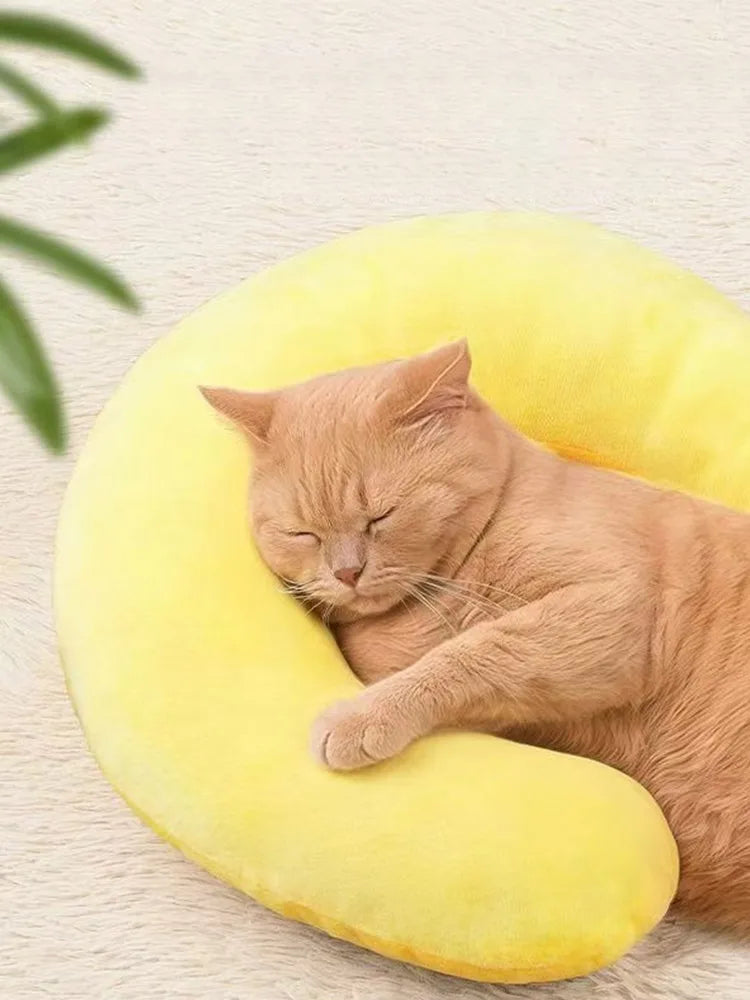 Cozy U-Shaped Pet Pillow & Blanket